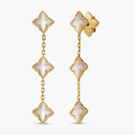 Venetian Princess  Carnival Flower Dangle Earrings