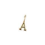 Gold Handwritten Initial "A" Charm