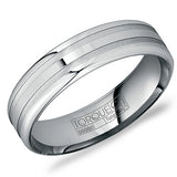 Men’s 6mm Tungsten Wedding Band – 2.2mm Profile