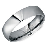 Men’s 6mm Grey Tungsten Torque Wedding Band – Polished Finish
