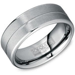 Men’s 8mm Tungsten Torque Wedding Band – 2.2mm Profile