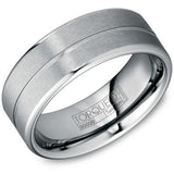 Men’s 8mm Tungsten Torque Wedding Band – 2.2mm Profile