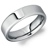 Men’s 6mm Tungsten Wedding Band – High Polish, 2.2mm Thick