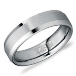 CrownRing Men’s Tungsten Torque Wedding Band – Brushed Finish