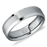 CrownRing Men’s Tungsten Torque Wedding Band – Brushed Finish