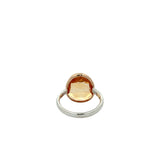 Citrine Ring in 14k Yellow Gold and Sterling Silver