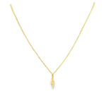 14K Yellow Gold Lightning Bolt Necklace