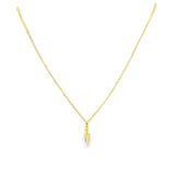 14K Yellow Gold Lightning Bolt Necklace