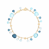 18K Yellow Gold Mixed Topaz Single-Strand Bracelet