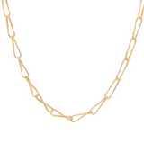 18K Yellow Gold Twisted Coil Link Marrakech Onde Necklace
