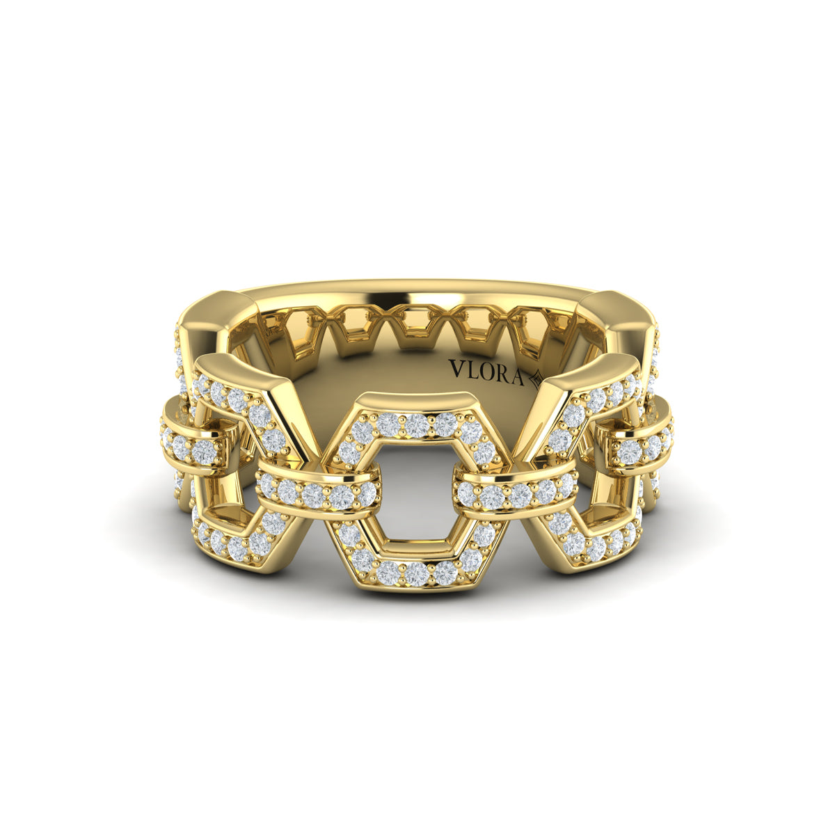 Diamond Link Ring