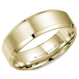 Men’s 7mm CrownRing Wedding Band in 14K Yellow Gold