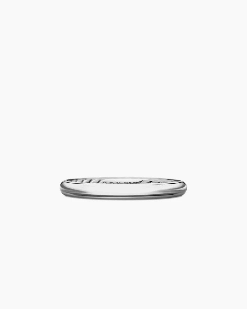 DY Eden Band Ring in Platinum with Pavé Diamonds, 1.85mm