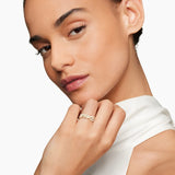 Continuance® Three Row Band Ring in 18K Yellow Gold with Diamonds, 6mm
