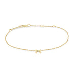 14K ITTY BITTY BOW BRACELET