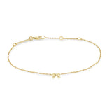 14K ITTY BITTY BOW BRACELET