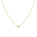 14K ITTY BITTY BOW NECKLACE