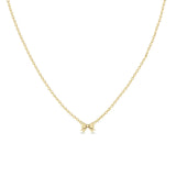 14K ITTY BITTY BOW NECKLACE