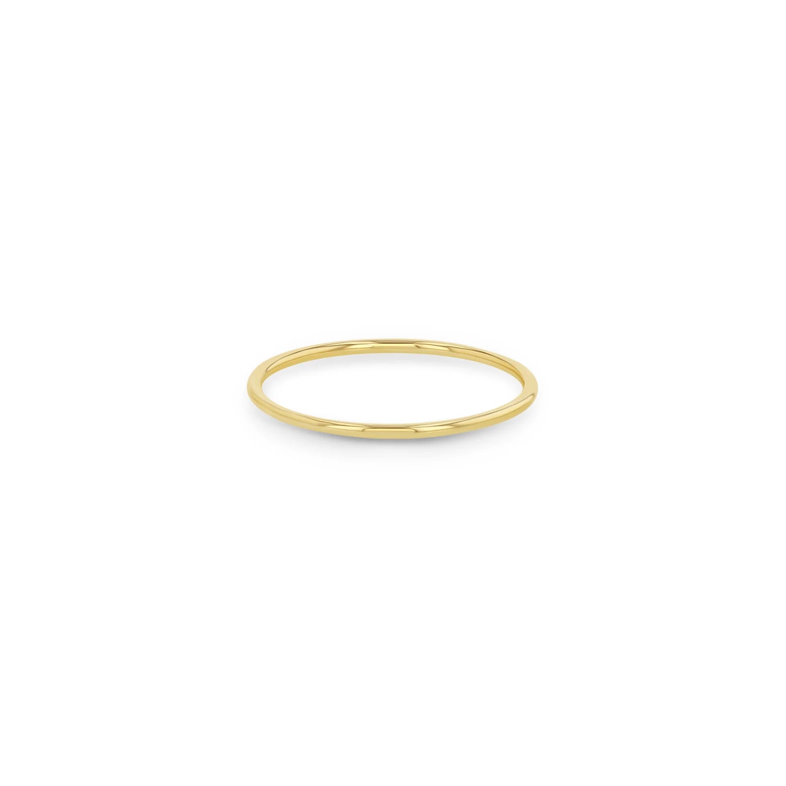 14k Gold Rounded Band Ring Size 3