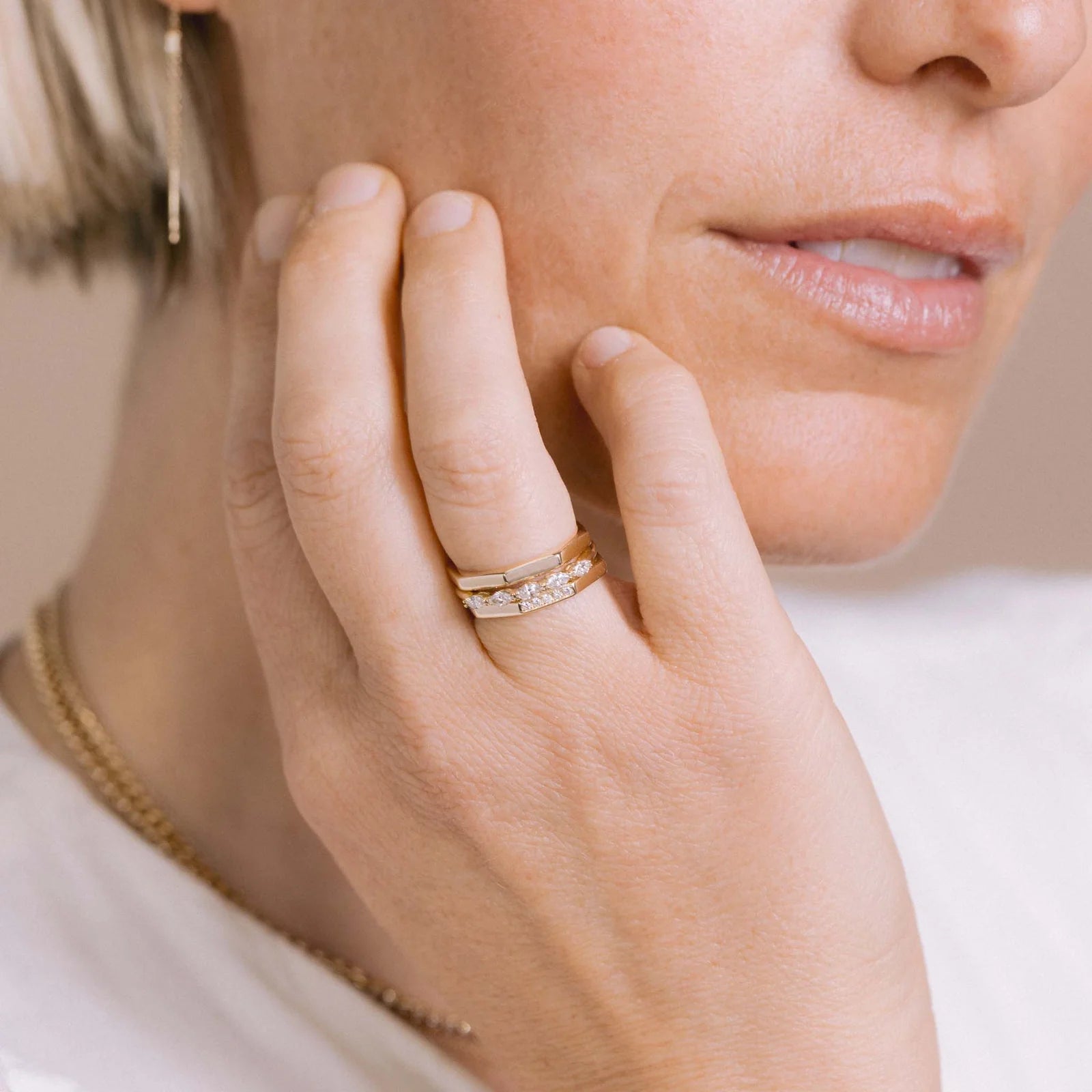 14k Gold Octagon Ring