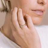 14k Gold Octagon Ring
