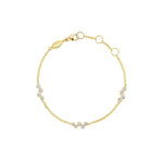 Petite Stardust Station Diamond Chain Bracelet in 18K Gold