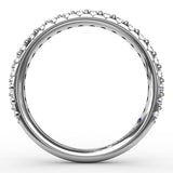 18K White Gold Diamond Wedding Band
