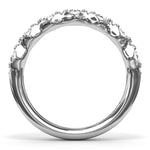 18K White Gold Round Diamond Anniversary Band