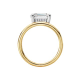 14K Yellow Gold Split Shank Semi-Mount Diamond Engagement Ring