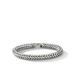 Chevron Bead Bracelet in Sterling Silver