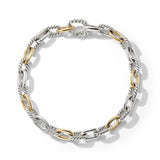 DY Madison® Chain Bracelet in Sterling Silver with 18K Yellow Gold, 5.5mm