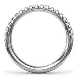18K White Gold Diamond Wedding Band