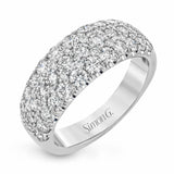 3 Row Diamond Anniversary Ring