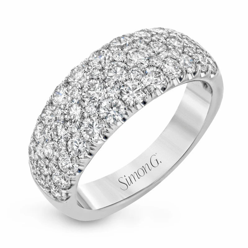 3 Row Diamond Anniversary Ring