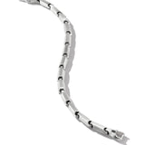 Faceted Link Bracelet in Sterling Silver, 6mm
