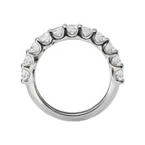 14K White Gold Diamond Wedding Band