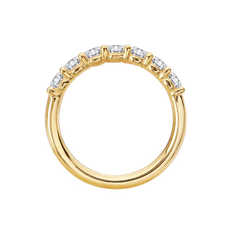 14K Yellow Gold Diamond Wedding Band