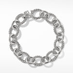 Oval Link Chain Bracelet in Sterling Silver, 12mm