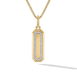 Streamline® Amulet in 18K Yellow Gold with Diamonds, 39mm