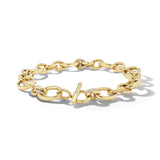 DY Mercer Chain Necklace in 18K Yellow Gold with Diamonds, 25mm