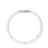 Bijoux Spiritual Beads Bracelet with Pearls and Sterling Silver, 4mm