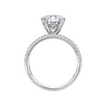 14K White Gold Split Row Semi-Mount Engagement Ring