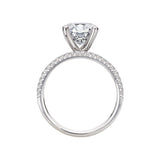 14K White Gold Split Row Semi-Mount Engagement Ring