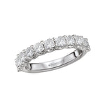 14K White Gold Diamond Wedding Band