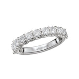 14K White Gold Diamond Wedding Band