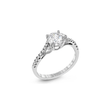 18K White Gold Semi-Mount Engagement Ring