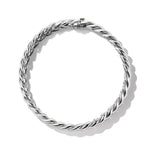Sculpted Cable Bracelet in Sterling Silver, 8.5mm