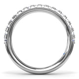 18K White Gold Diamond Wedding Band