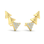 Miravel Ear Climber in 18K Yellow Gold