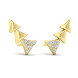 Miravel Ear Climber in 18K Yellow Gold